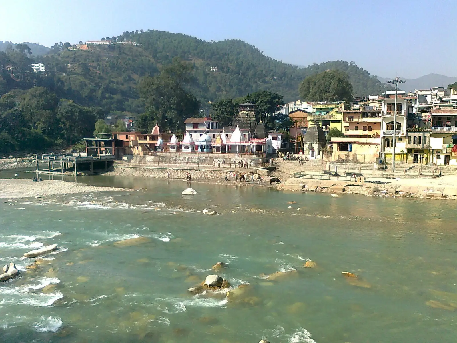 Bageshwar, at the meeting of the Saryu and Gomti rivers.