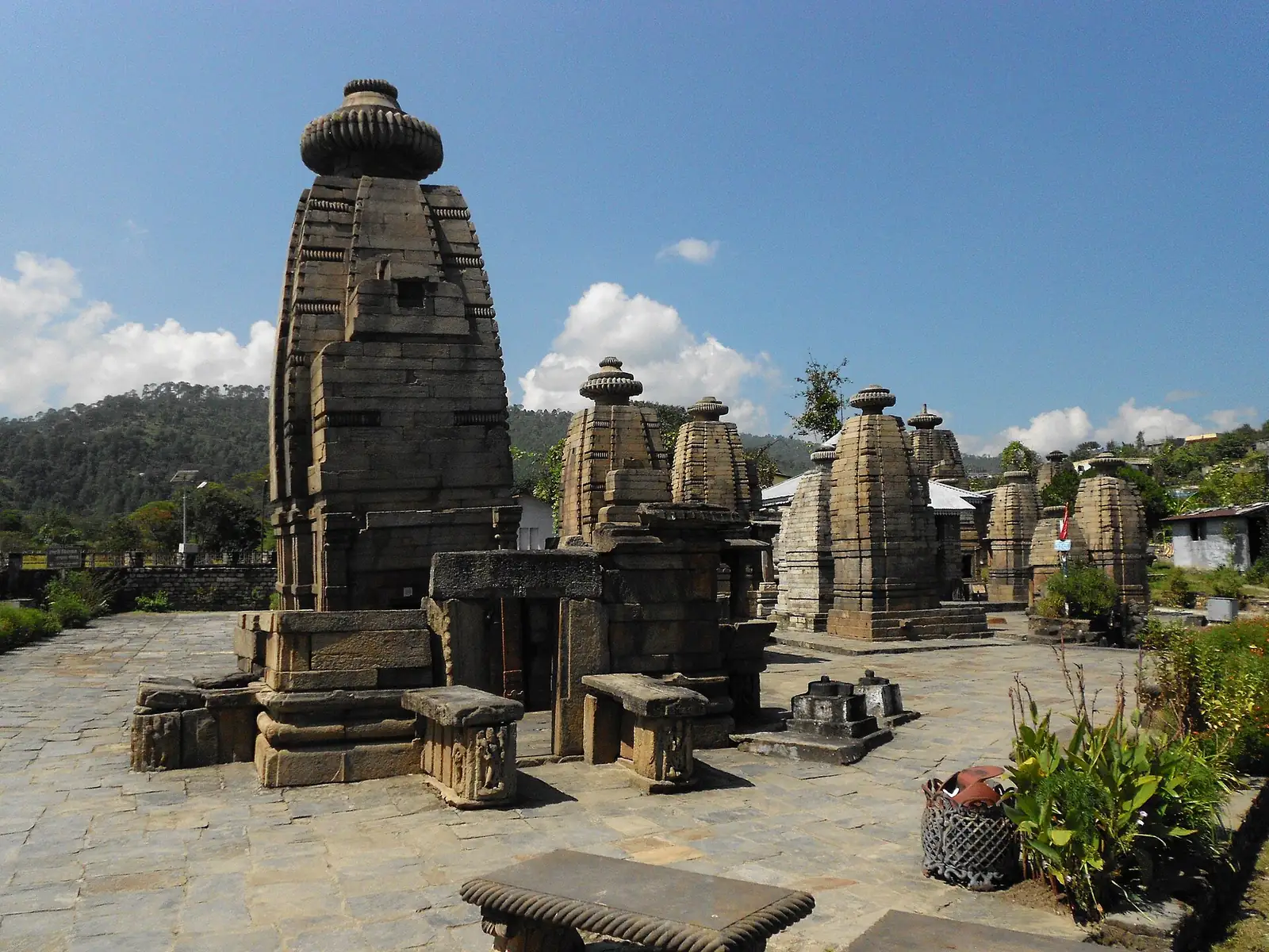 The Baijnath temple complex on the banks of the Gomti.
